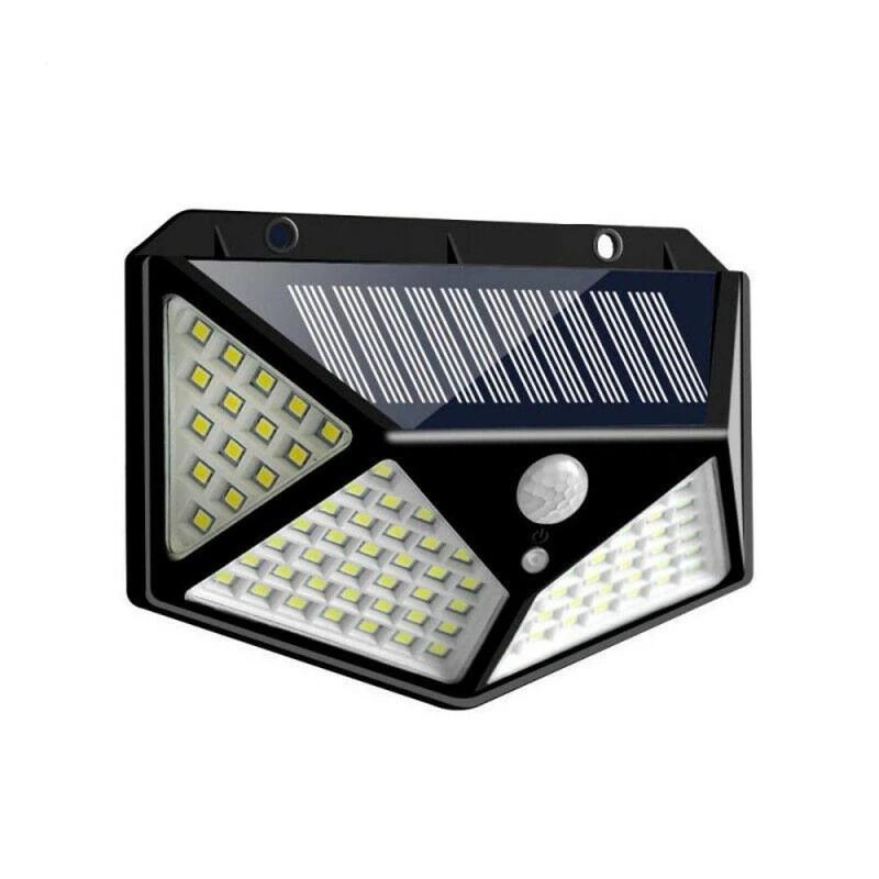 Set 3 lampi cu incarcare solara, cu senzori de noapte, miscare si lumina, 3 trepte de iluminare, 100 x LED
