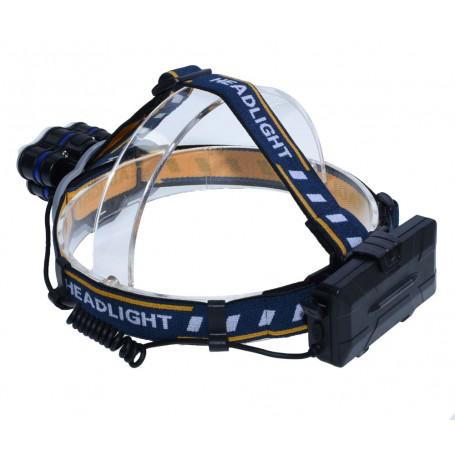 Lanterna cu 2 acumulatori 3,7V LI-ION de cap 6 LED-uri