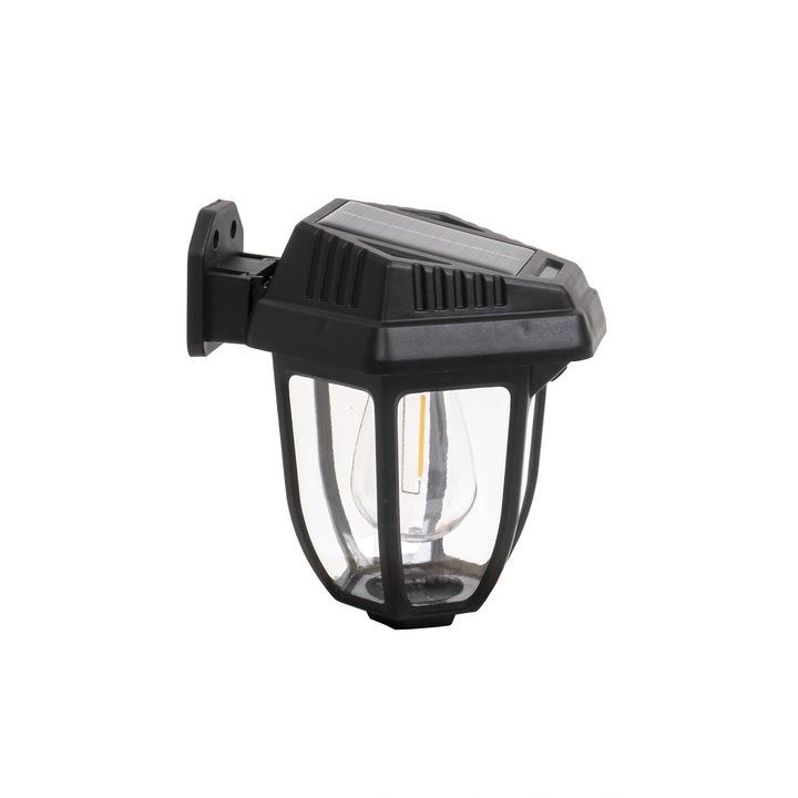 Set 2 lămpi RETRO cu încărcare solară, cu senzori de noapte, miscare si lumina, 3 trepte de iluminare CL-D68
