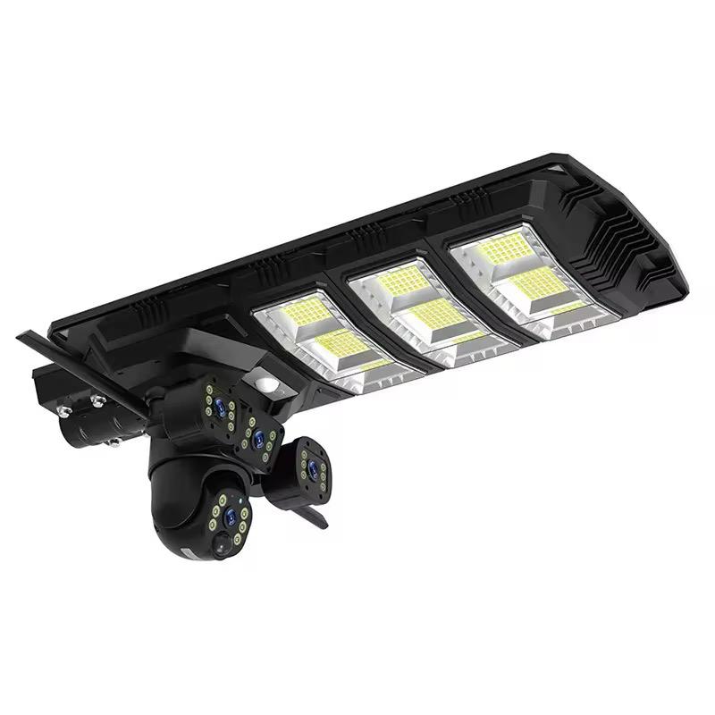 Camera 4K UltraHD 9MP 2in1, Lampa Solara 450W Stradala LED, Camera De Supraveghere 360