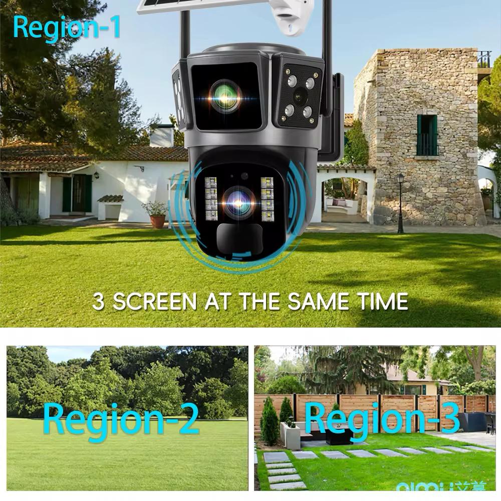 Camera Supraveghere Solara 6MP, UltraHD, Rotativa 360, Wifi/4G, Panou Solar