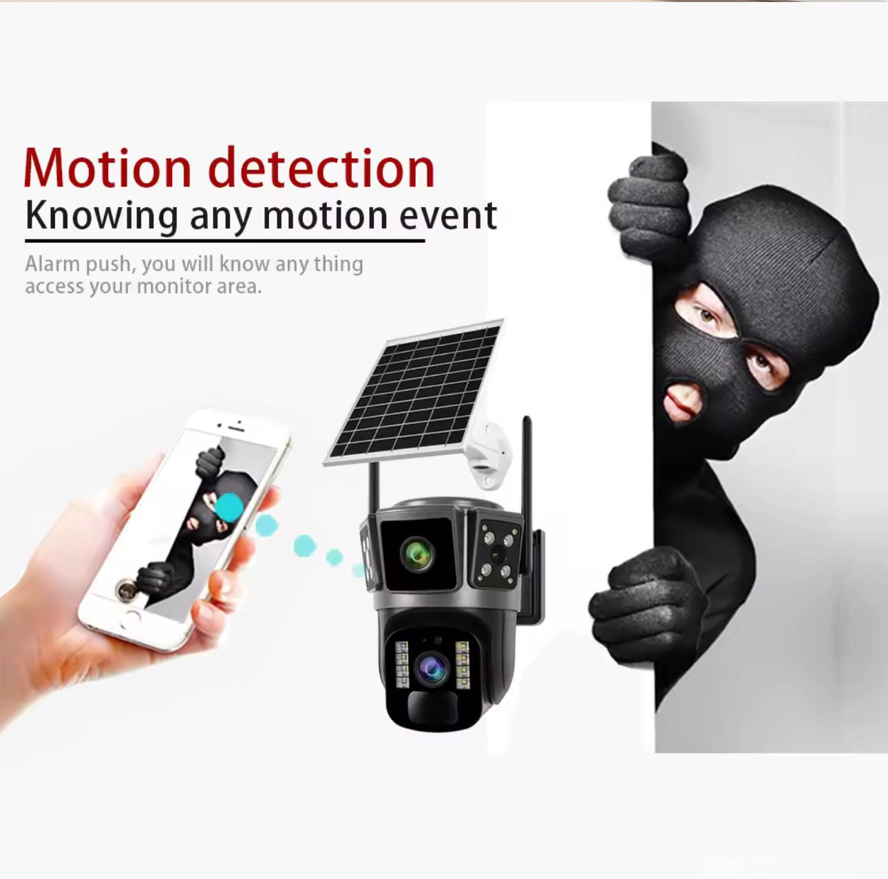 Camera Supraveghere Solara 6MP, UltraHD, Rotativa 360, Wifi/4G, Panou Solar