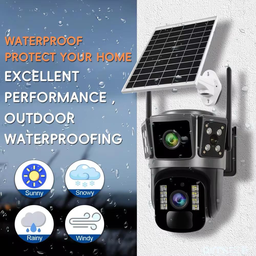 Camera Supraveghere Solara 6MP, UltraHD, Rotativa 360, Wifi/4G, Panou Solar